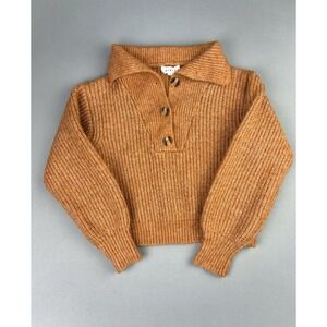 Mable Women's S Wool Orange Heather‎ Crop Sweater